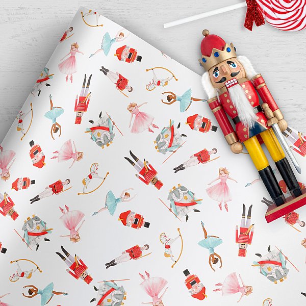 Nutcracker Girls and Boys Collection Gift Wrap 