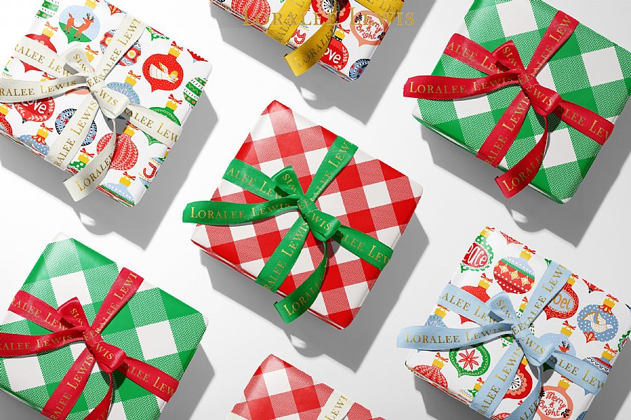 Gingham Check Gift Wrap Collection I