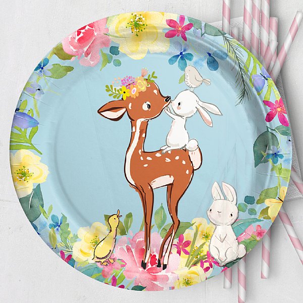 Easter Bunnies 7" Dessert Plates