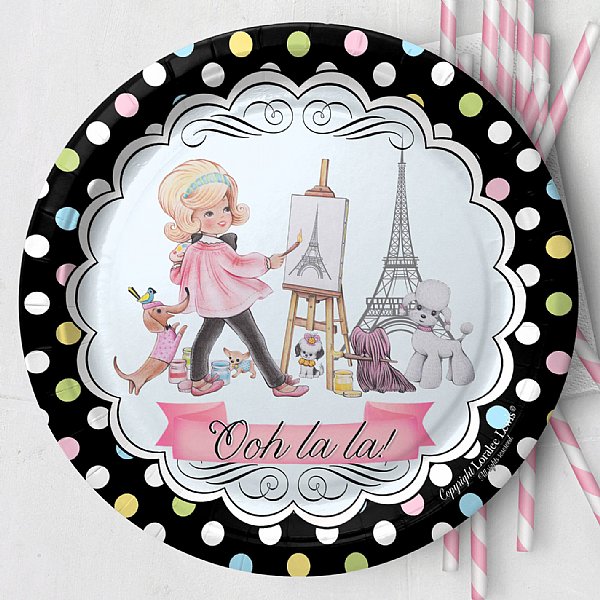 Paris Paper Dessert Plate Set (available in three skin shades)