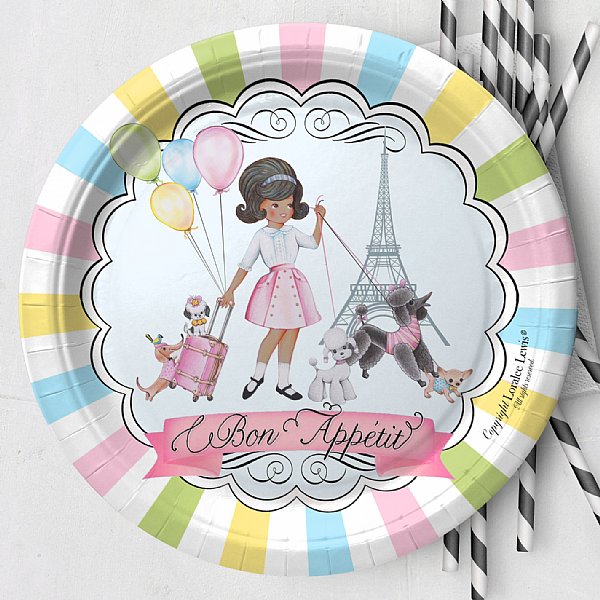 Paris Paper Dinner Plates Set (available in three skin shades)