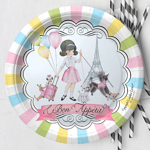 Paris Paper Dinner Plates Set (available in three skin shades)