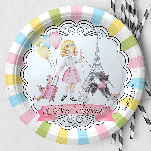 Paris Paper Dinner Plates Set (available in three skin shades)