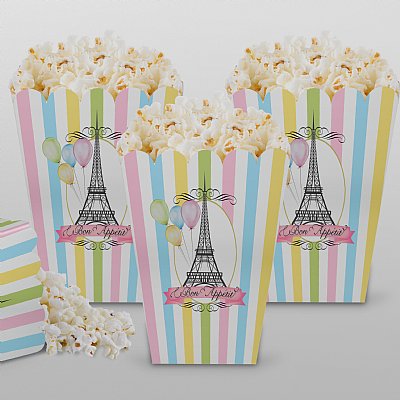 Paris Popcorn Boxes