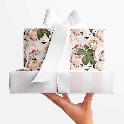 Peonies & Blush Floral Gift Wrap