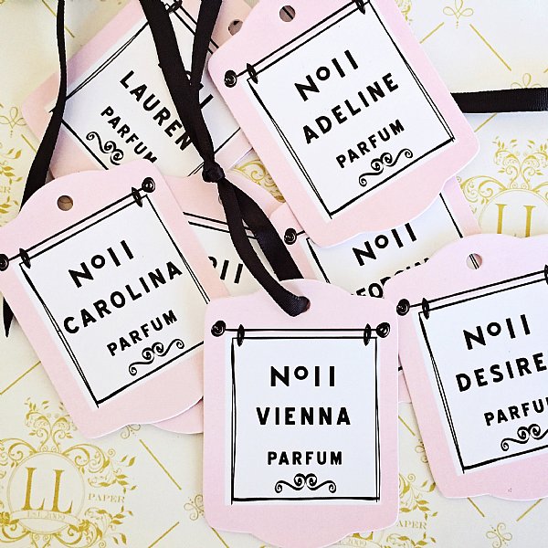 Personalized Perfume Tags (Runway Collection)