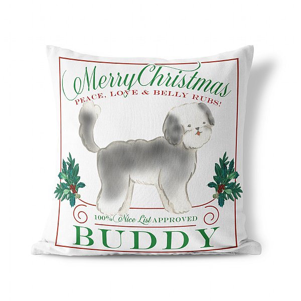 Personalized Christmas Dog Pillow