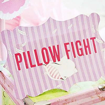 Slumber Party "Pillow Fight" or  Custom Large Sign