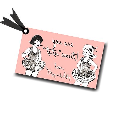 Prima Ballerina Favor Tags