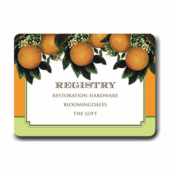 Citrus Sweet Invitation Insert