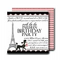 Parisian Poodle Invitation