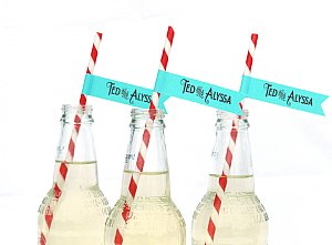 Midnight in Paris Straw and Pennant Kit