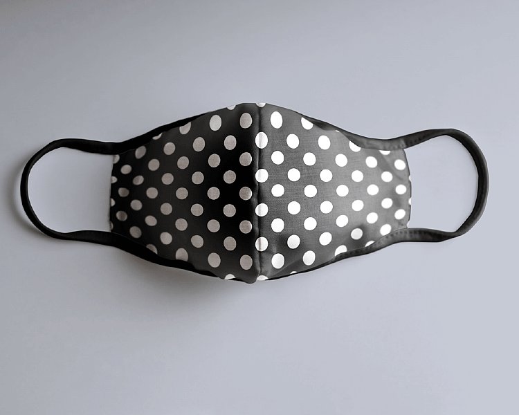 Polka Dot Face Masks (Set of Four - Mix & Match)