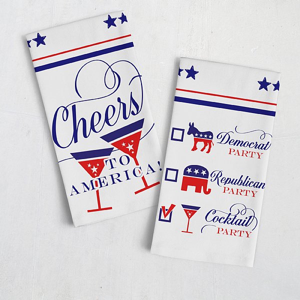 Cheers to America Tea Towel