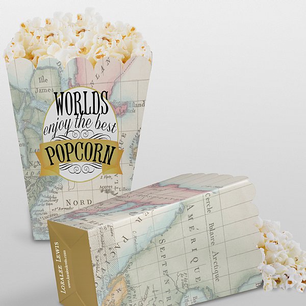 Around the World Popcorn Boxes