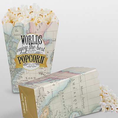 Around the World Popcorn Boxes