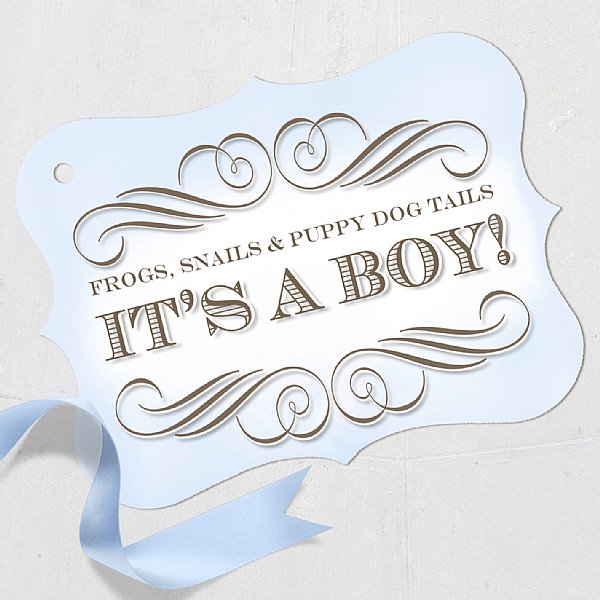 Pram Cameo Luxe Favor Tags 