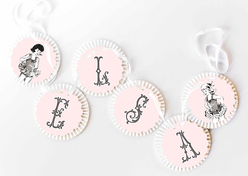 Prima Ballerina Rosette Banner