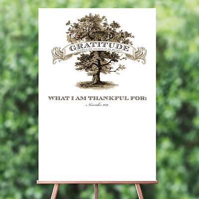 Centennial Oak Collection Gratitude Print