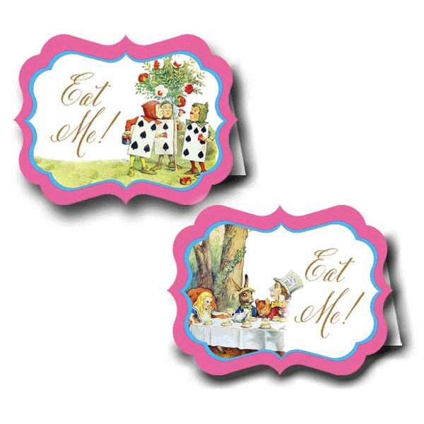 Alice in Wonderland Buffet & Party Signs