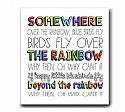 Over the Rainbow 8x10 Event Sign