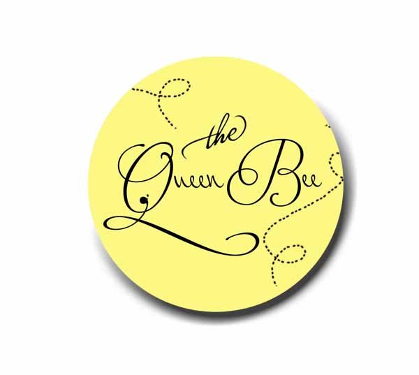 Queen Bee Extra Large Circle Stickers