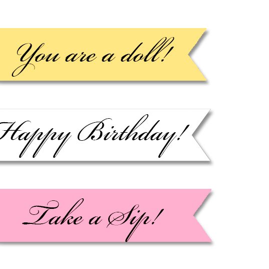Paper Doll Pennant Stickers