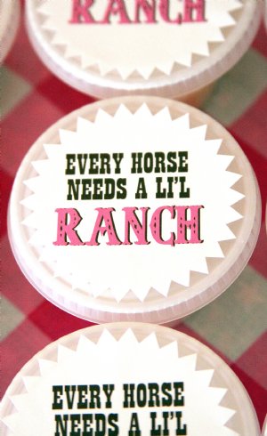 Rhinestone Cowgirl Starburst Round Stickers