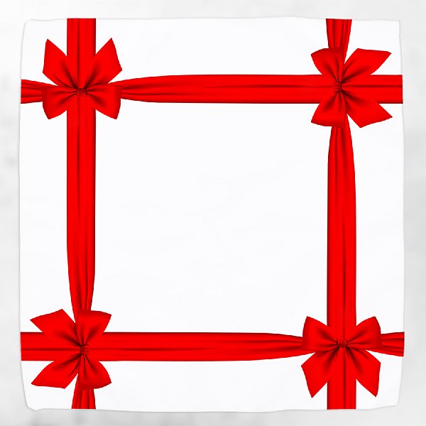 Red Bow Dinner Napkins, Set of 4 