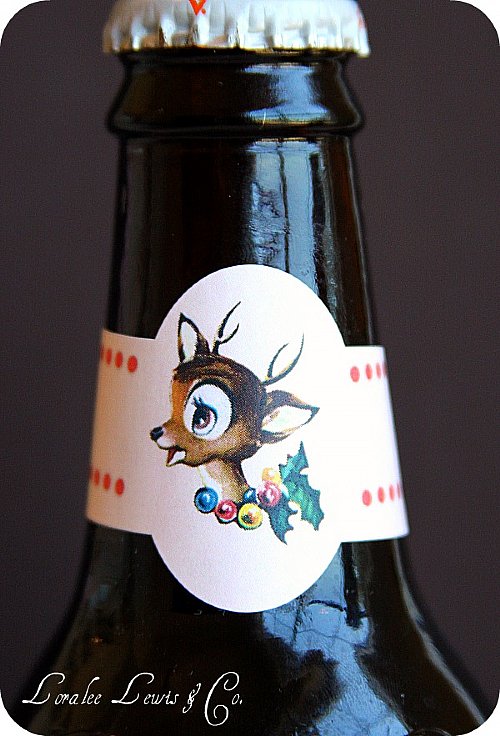 Reindeer Games Glass Bottle Wraps