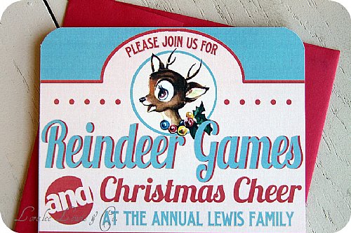 Reindeer Games Invitation
