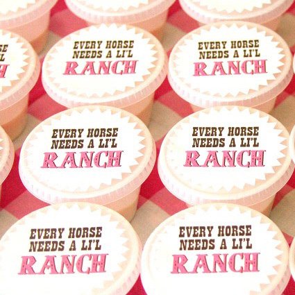 Rhinestone Cowgirl Starburst Round Stickers