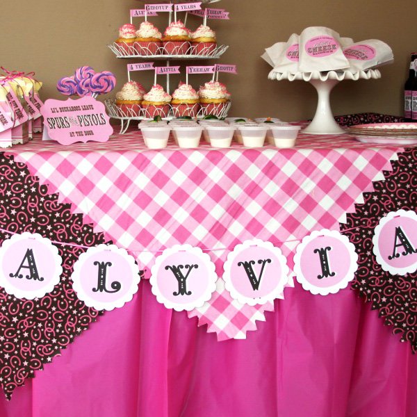 Rhinestone Cowgirl Rosette Banner