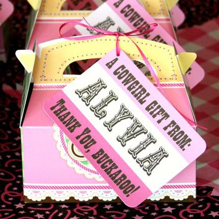 Rhinestone Cowgirl Large Favor Tags