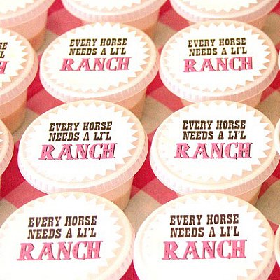 Rhinestone Cowgirl Starburst Round Stickers