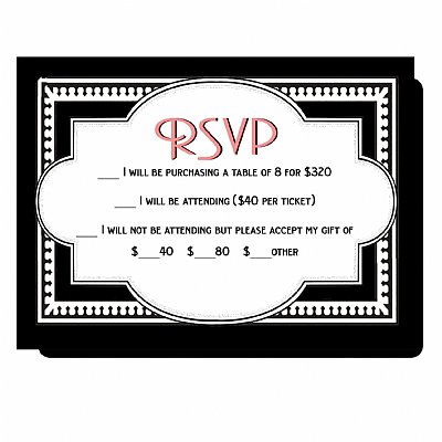 Midnight in Paris Invitation Insert