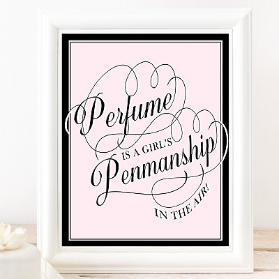Perfume 8x10 Runway Collection Sign