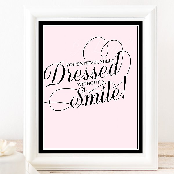 Smile 8x10 Runway Collection Sign
