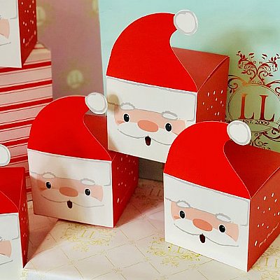 Santa Favor Box Set