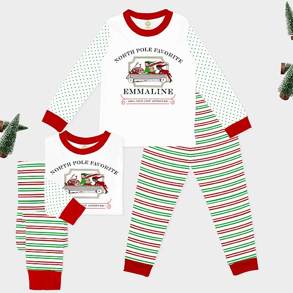 Santa's Favorite Children's Long Sleeve PJ Set