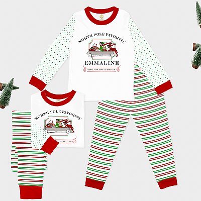 Santa's Favorite Children's Long Sleeve PJ Set