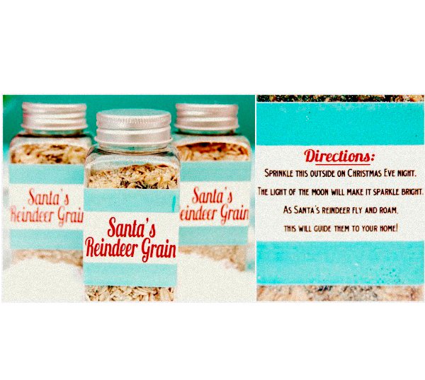 Reindeer Games "Reindeer Grain" Labels