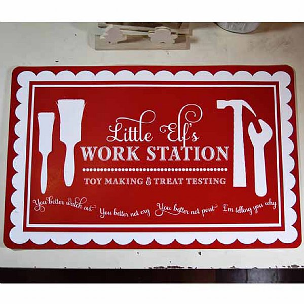 Santa's Workshop Placemats