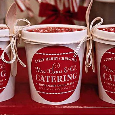 Mrs. Claus Catering Extra Large Stickers