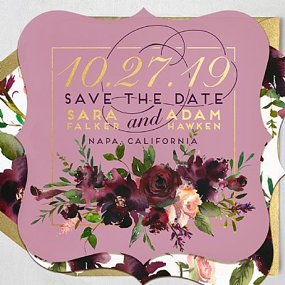 Save The Date Velvet Rose Collection