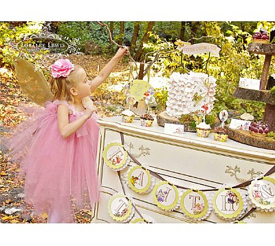 Pixie Fairy Rosette Banner