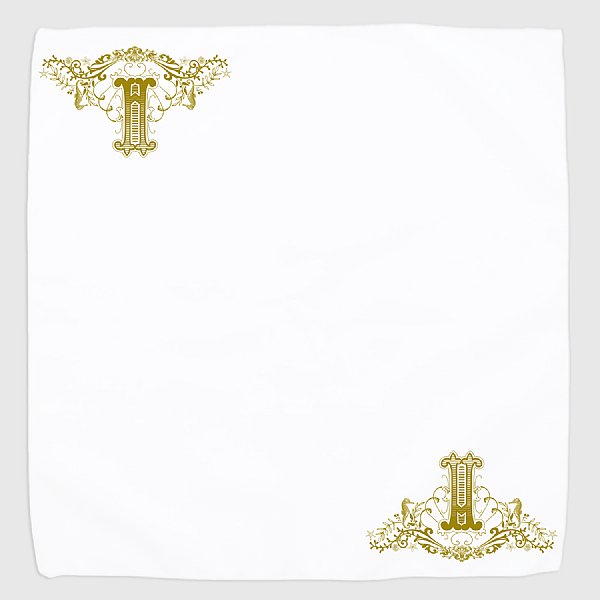 Monogrammed Seahorse Dinner Napkins, Set of 4 