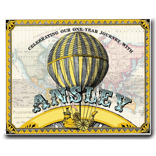 Around the World 8x10 Event Sign 