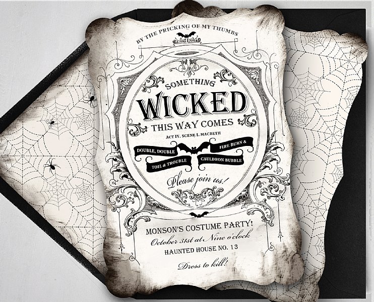 Something Wicked Personalized Invitation 