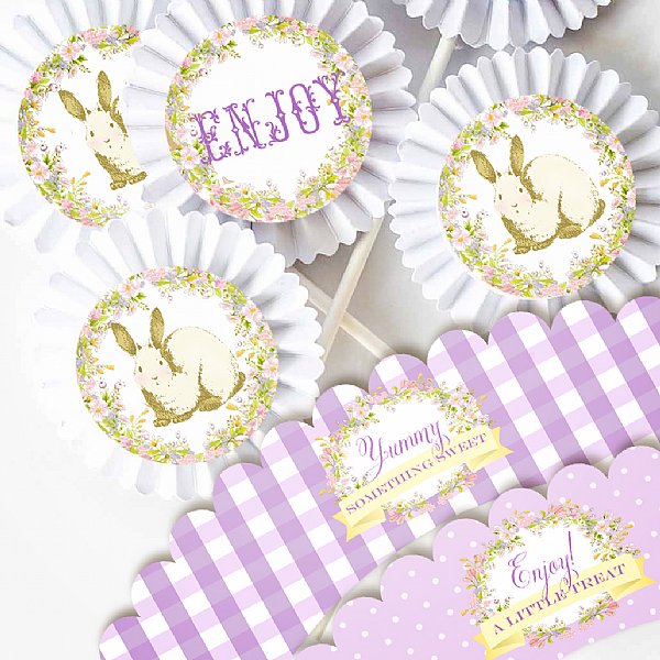 Spring Blooms Bunny Cupcake Kit